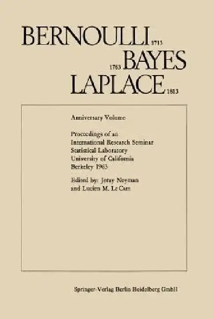 Cover of Bernoulli 1713, Bayes 1763, Laplace 1813