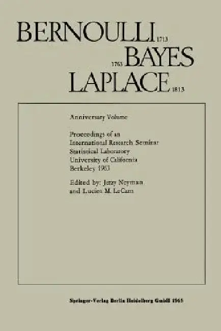 Cover of Bernoulli 1713 Bayes 1763 Laplace 1813