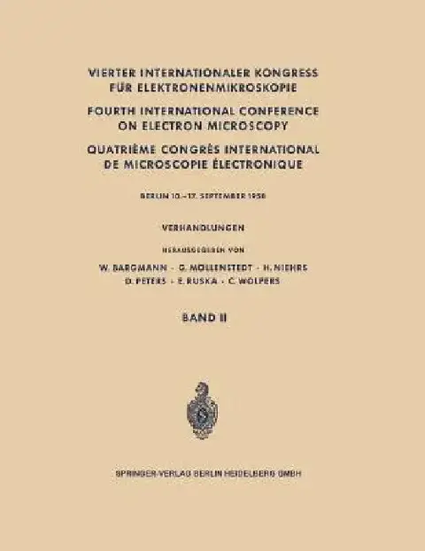 Cover of Vierter Internationaler Kongress Für Elektronenmikroskopie / Fourth International Conference on Electron Microscopy / Quatrième Congrès International