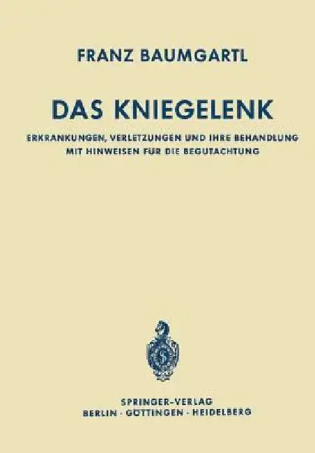 Cover of Das Kniegelenk