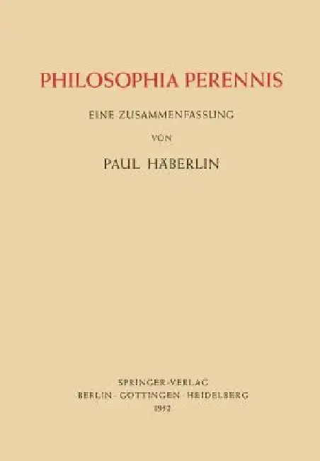 Cover of Philosophia Perennis