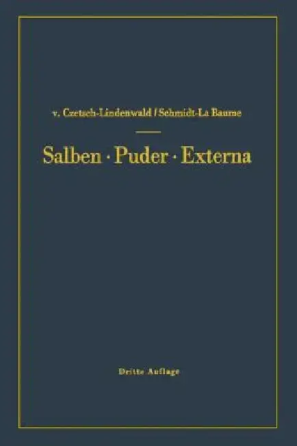 Cover of Salben - Puder - Externa