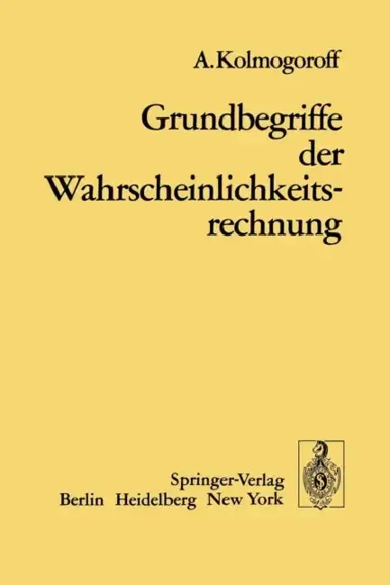 Cover of Grundbegriffe Der Wahrscheinlichkeitsrechnung