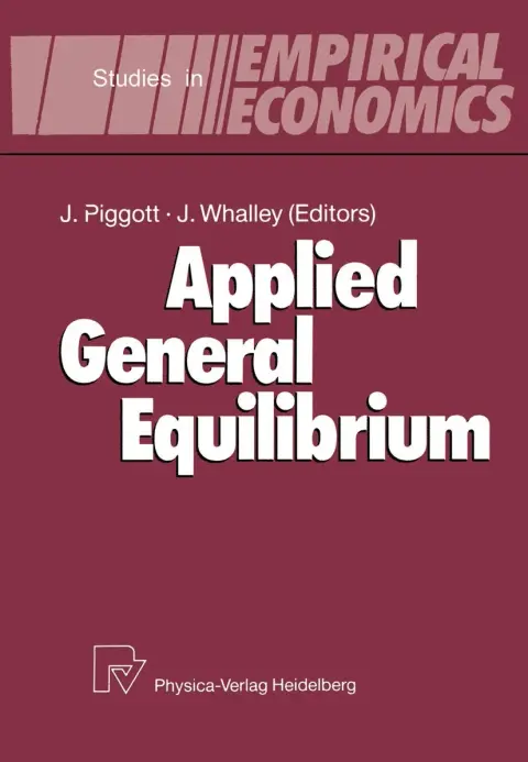 Cover of Applied General Equilibrium