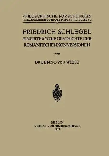 Cover of Friedrich Schlegel