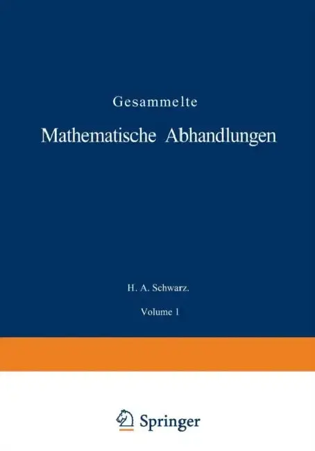 Cover of Gesammelte Mathematische Abhandlungen
