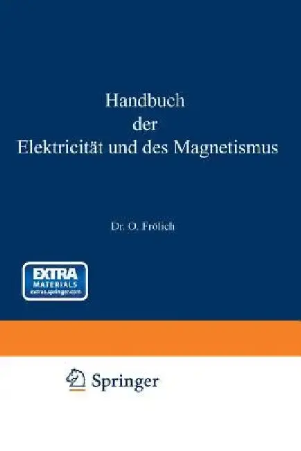 Cover of Handbuch Der Elektricität Und Des Magnetismus