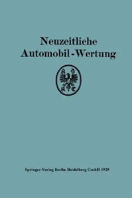 Cover of Neuzeitliche Automobil-Wertung