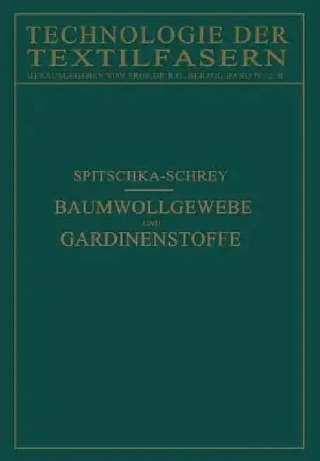 Cover of Baumwollgewebe Und Gardinenstoffe