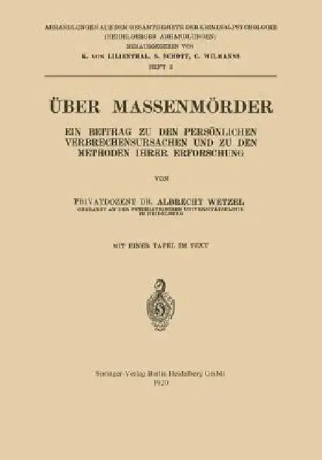 Cover of Über Massenmörder