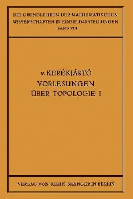 Cover of Vorlesungen Über Topologie