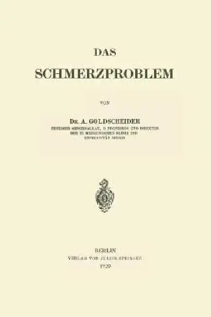 Cover of Das Schmerzproblem