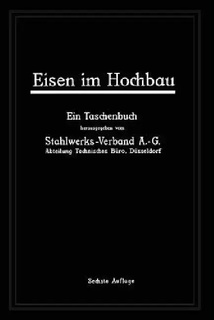Cover of Eisen Im Hochbau