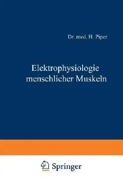 Cover of Elektrophysiologie Menschlicher Muskeln