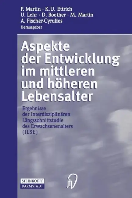 Cover of Aspekte Der Entwicklung Im Mittleren Und Höheren Lebensalter