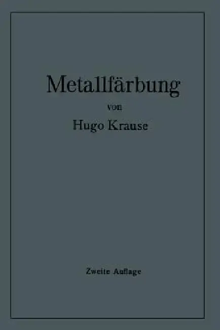 Cover of Metallfärbung