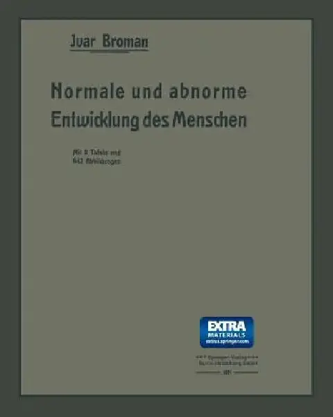 Cover of Normale Und Abnorme Entwicklung Des Menschen