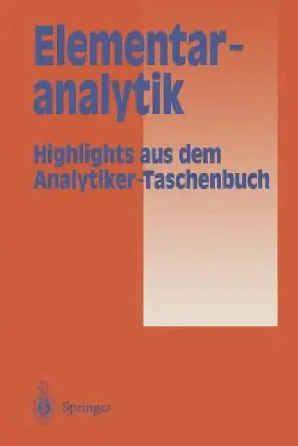 Cover of Elementaranalytik