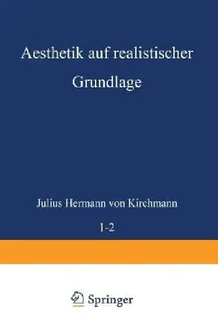 Cover of Aesthetik Auf Realistischer Grundlage