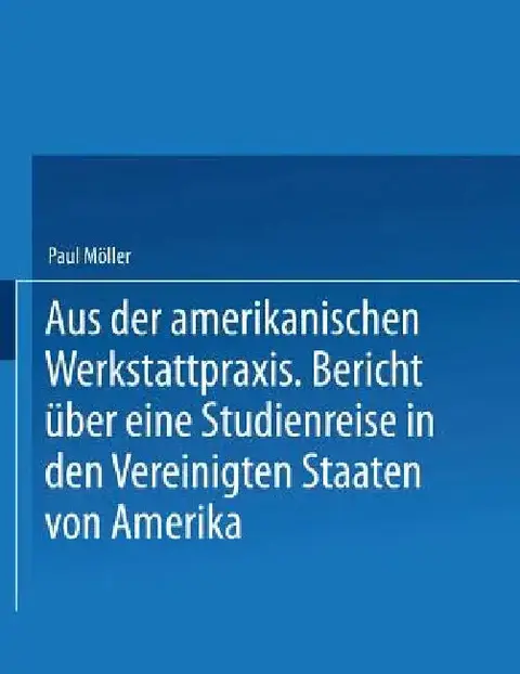 Cover of Aus Der Amerikanischen Werkstattpraxis