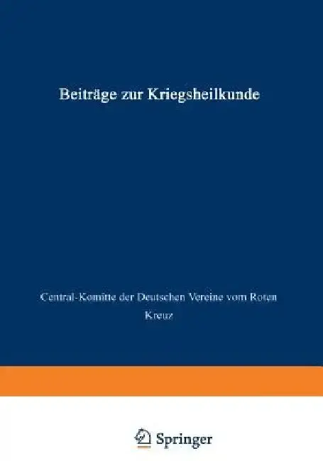 Cover of Beiträge Zur Kriegsheilkunde