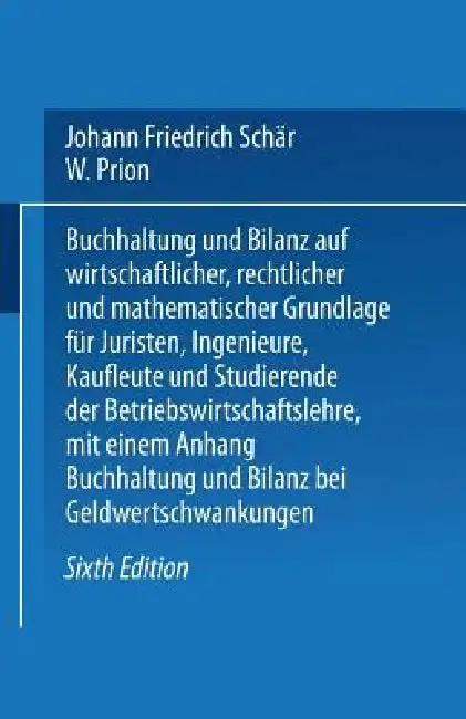 Cover of Buchhaltung Und Bilanz