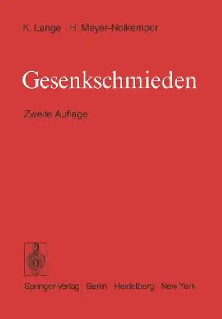 Cover of Gesenkschmieden