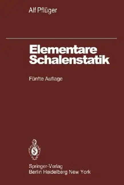 Cover of Elementare Schalenstatik