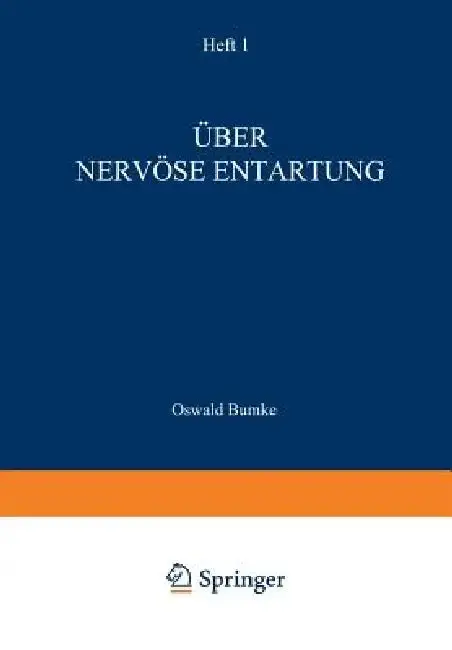 Cover of Über Nervöse Entartung