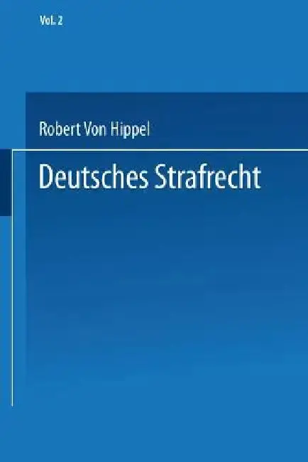Cover of Deutsches Strafrecht
