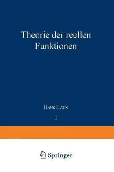 Cover of Theorie Der Reellen Funktionen