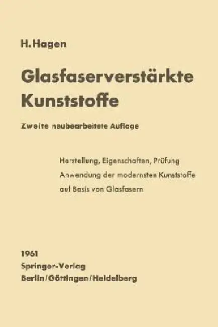 Cover of Glasfaserverstärkte Kunststoffe