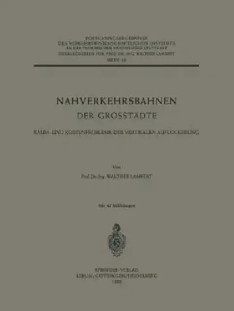 Cover of Nahverkehrsbahnen Der Grosstädte