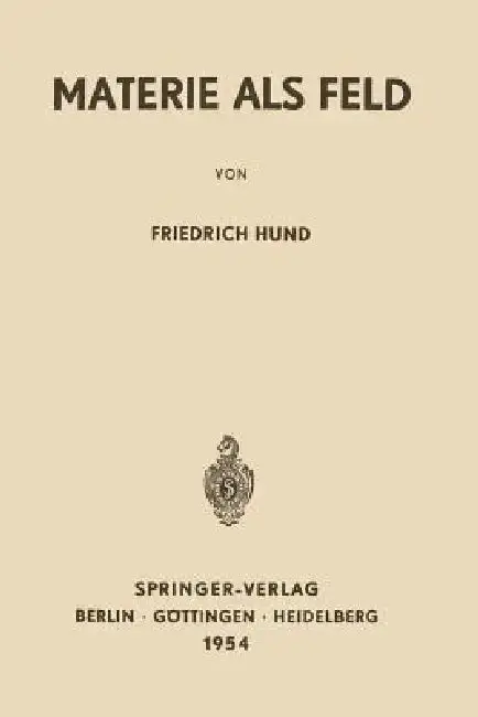 Cover of Materie ALS Feld