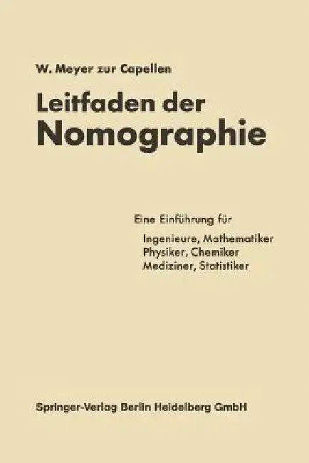 Cover of Leitfaden Der Nomographie