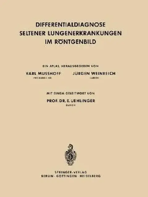 Cover of Differentialdiagnose Seltener Lungenerkrankungen Im Röntgenbild