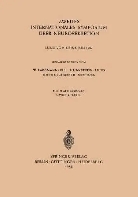 Cover of Zweites Internationales Symposium Über Neurosekretion