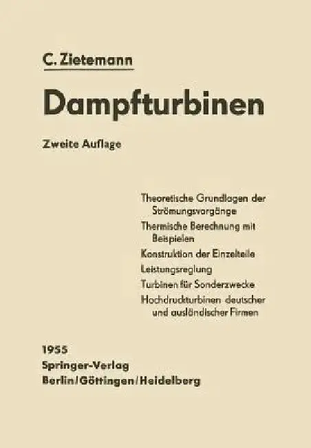 Cover of Die Dampfturbinen