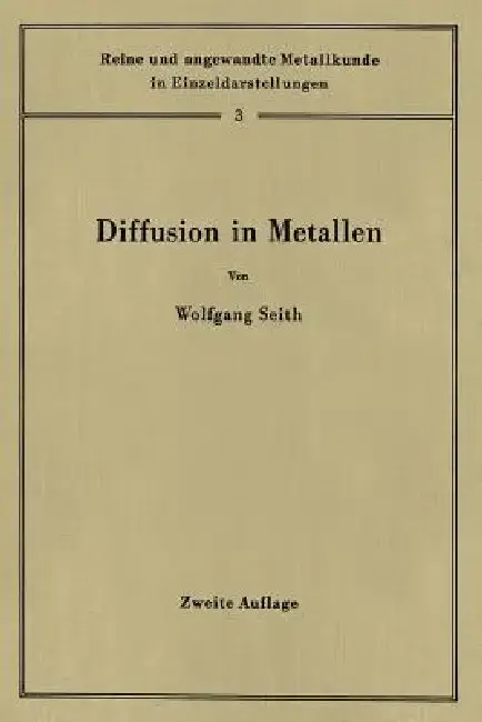 Cover of Diffusion in Metallen