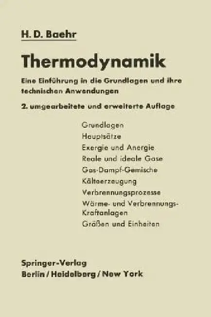 Cover of Thermodynamik