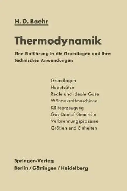Cover of Thermodynamik