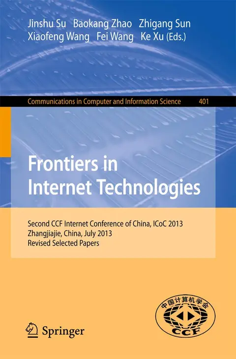 Cover of Frontiers in Internet Technologies