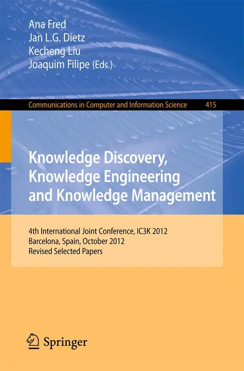 Cover of Knowledge Discovery, Knowledge Engineering and Knowledge Management