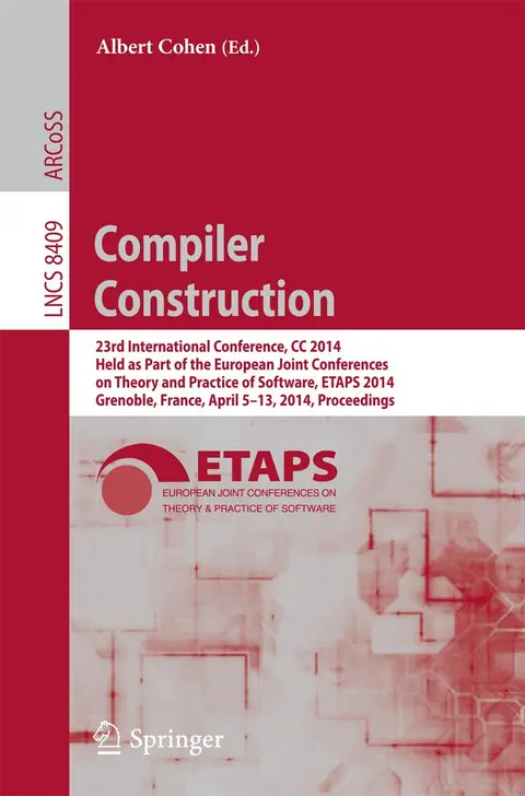 Cover of Compiler Construction