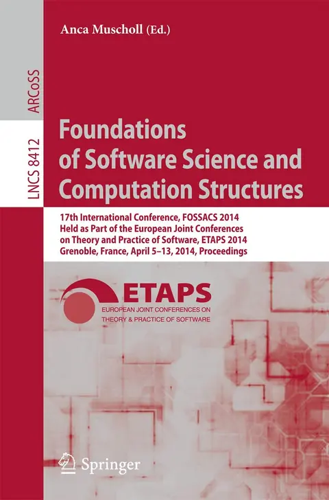 Cover of Foundations of Software Science and Computation Structures