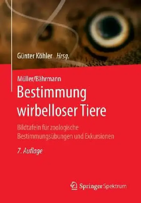 Cover of Müller/Bährmann Bestimmung Wirbelloser Tiere
