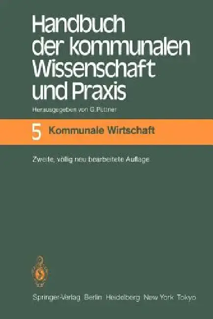 Cover of Handbuch Der Kommunalen Wissenschaft Und PRAXIS