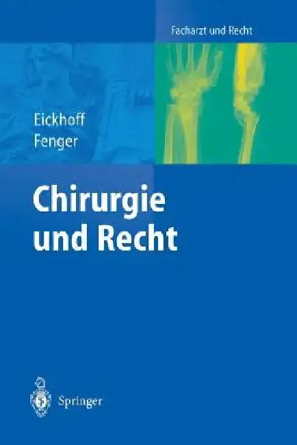 Cover of Chirurgie Und Recht
