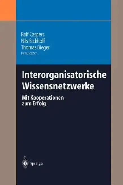 Cover of Interorganisatorische Wissensnetzwerke