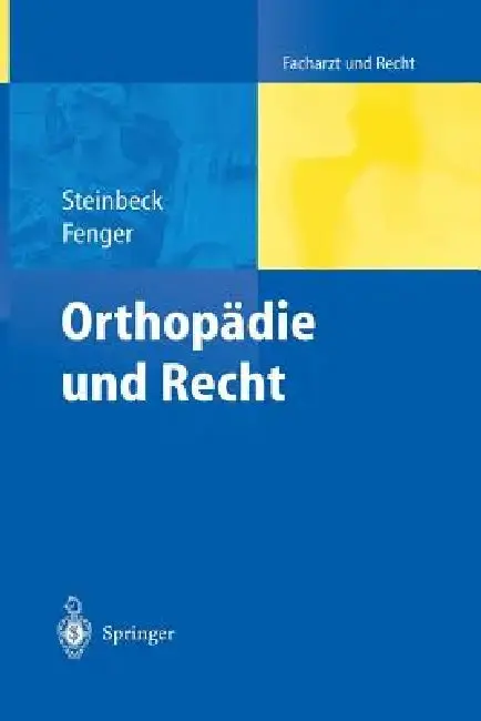 Cover of Orthopädie Und Recht